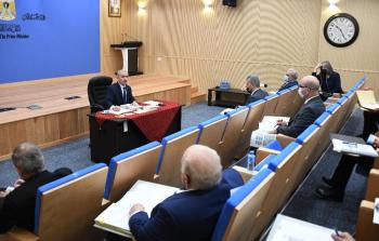 مجلس الوزراء الفلسطيني خلال جلسته الأسبوعية