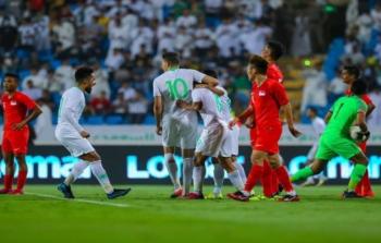 مباراة السعودية وفلسطين - ارشيف