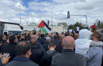 مظاهرات حاشدة في جلجولية وام الفحم