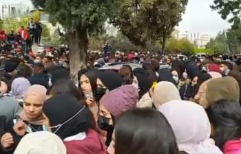 احتجاجات طلبة التوجيهي في رام الله
