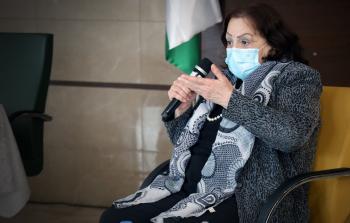 مي الكيلة وزيرة الصحة الفلسطينية