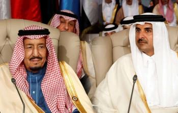 أمير قطر والملك سلمان بن عبد العزيز - أرشيف