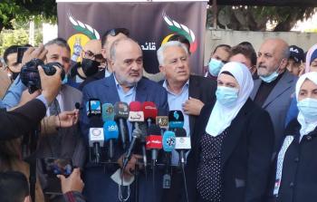 مروان البرغوثي من المؤتمر الصحفي في غزة