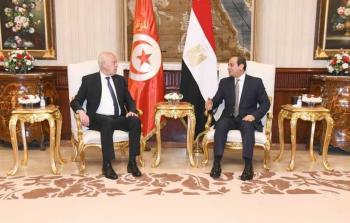 الرئيس المصري عبد الفتاح السيسي والرئيس التونسي قيس سعيد