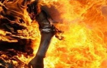 مباشر من موقع نبش قبر سيدة وحرقها بعد وفاتها بكورونا