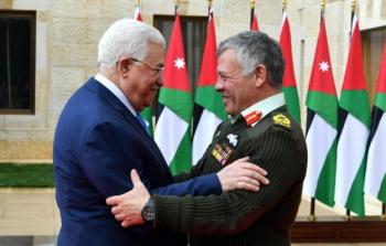 الرئيس محمود عباس مع ملك الأردن عبد الله الثاني - ارشيف