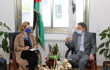 رائد رضوان يستقبل رئيس بعثة الشرطة الأوروبية