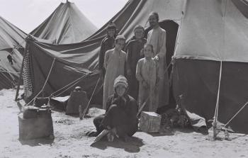 مهاجرون يمنيون في الخيام