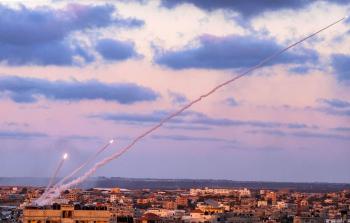 صاروخ من غزة تجاه إسرائيل