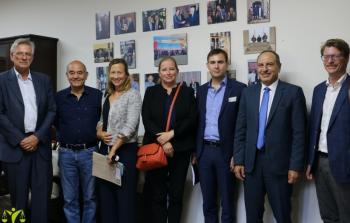 لقاء مدير مركز الميزان مع السفيرين الألماني والنرويجي لدى فلسطين