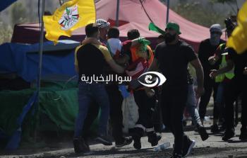 مواجهات بين الشبان الفلسطينيين وقوات الاحتلال اليوم الجمعة في الضفة الغربية