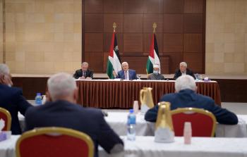 اجتماع القيادة الفلسطينية يوم الخميس الماضي
