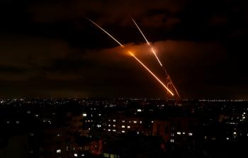 صواريخ من غزة تجاه إسرائيل