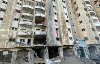 من القصف الإسرائيلي على غزة صباح اليوم الأربعاء