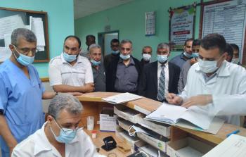 الديمقراطية تزور مستشفى شهداء الأقصى _ دير البلح