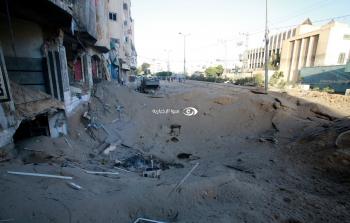 قصف اسرائيلي لأحد المنازل في غزة
