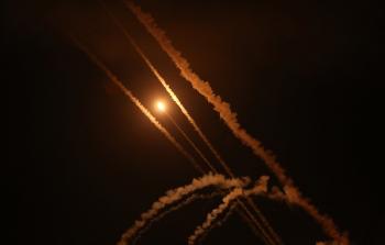 اطلاق رشقة صاروخية من غزة على جنوب اسرائيل