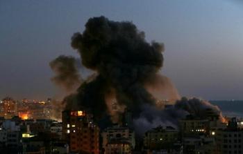 قصف مجمع أنصار غرب غزة في العدوان الأخير - ارشيف