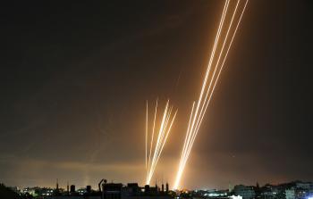 إطلاق صواريخ من غزة تجاه إسرائيل