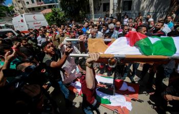 تشييع جثامين شهداء غزة اليوم السبت