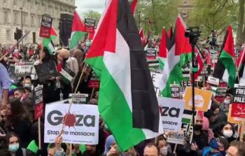 مظاهرة مؤيدة لغزة في لندن