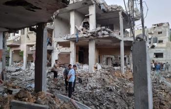 آثار القصف الإسرائيلي على شمال قطاع غزة