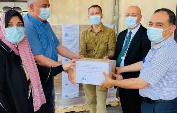 جايكا تقدم دعم طاريء بالادوية والمعدات الطبية لمستشفيات قطاع غزة  