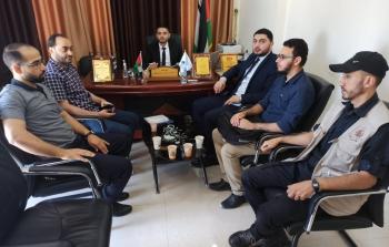 المستشار سائد عبدو خلال لقاء أفراد من المعمل الجنائي وهندسة المتفجرات