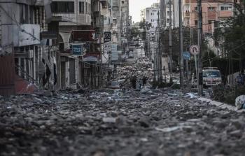 شارع الوحدة عقب العدوان الإسرائيلي على غزة