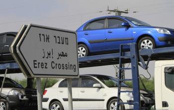 استيراد مركبات لغزة عبر معبر بيت حانون - ايرز