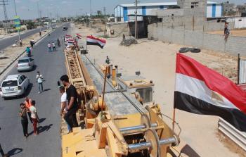 آليات ومعدات مصرية تصل قطاع غزة
