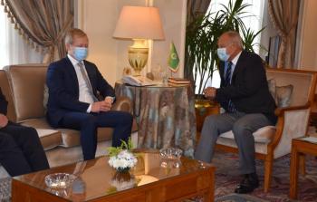 لقاء أبو الغيط مع مبعوث الإتحاد الأوروبي الجديد للشرق الأوسط