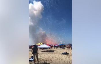 انفجار شاحنة ألعاب نارية