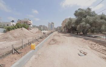 مشاريع البنى التحتية في غزة