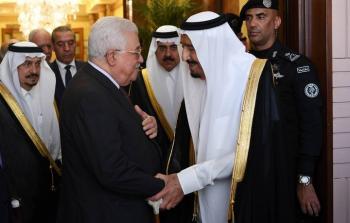 الرئيس الفلسطيني محمود عباس وخادم الحرمين الملك سلمان - ارشيف