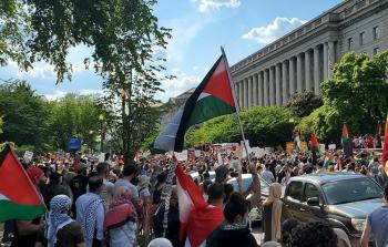 مظاهرة سلمية في أمريكا