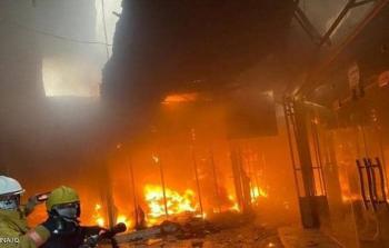 كارثة جديدة تضرب العراق باندلاع حريق في فندق بمدينة كربلاء