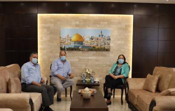 مي الكيلة استقبلت استشاري جراحة الأوعية الدموية وزراعة الكلى، رئيس الفريق الأردني الفلسطيني المشترك لزراعة الكلى البروفيسور وليد مسعود