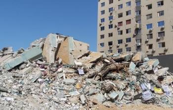 تدمير برج الجلاء في الحرب الأخيرة على غزة