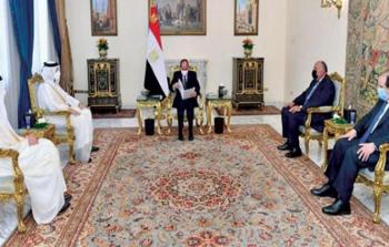 الرئيس المصري يستقبل وزير خارجية قطر في القاهرة - أرشيف