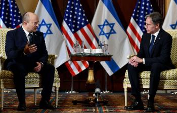 رئيس الحكومة الاسرائيلية نفتالي بينيت ووزير الخارجية الامريكية انتوني بلينكن