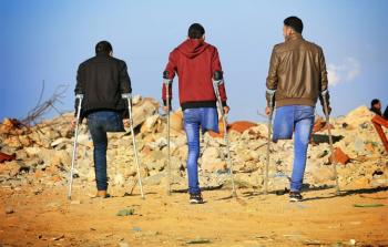 مخيم صيفي لمبتوري الأطراف في غزة