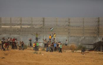 حدود غزة يوم السبت الماضي