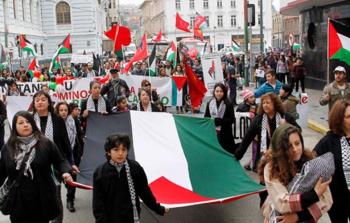 مسيرات تضامنية مع الشعب الفلسطيني - أرشيف