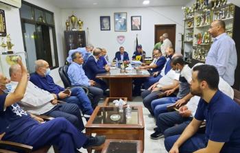 اجتماع مجلس إدارة نادي غزة الرياضي الجديد