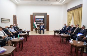 خلال استقبال الرئيس محمود عباس لوفد من منظمات المجتمع المدني وحقوق الانسان