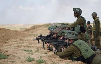 قوة من الجيش الاسرائيلي على حدود غزة