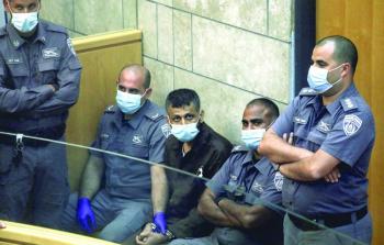 الأسير محمد العارضة خلال جلسات المحكمة الإسرائيلية