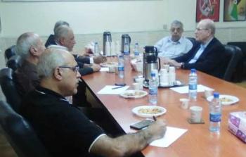 اجتماع بين الديمقراطية والقيادة الفلسطينية لحزب البعث