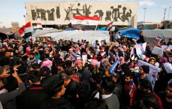 مظاهرات بغداد رفضا لنتائج الانتخابات.
